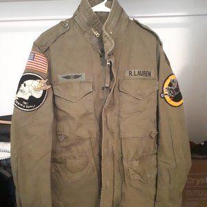 Ralph lauren polo military jacket us flag Women L, Men M